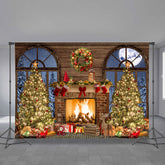 Aperturee - Lichtbaum Kamin Mondnacht Weihnachtskulisse